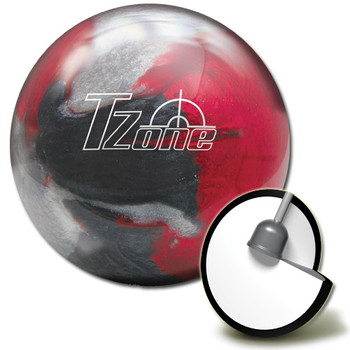 Brunswick Target Zone Scarlet Shadow Bowling Ball and core Brunswick Target Zone Scarlet Shadow Bowling Ball and core