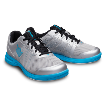 Brunswick Fuze Mens Bowling Shoes Silver/Sky Blue Brunswick Fuze Mens Bowling Shoes Silver/Sky Blue