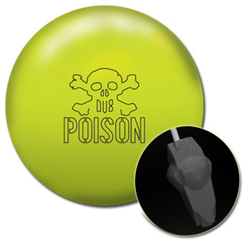 DV8 Poison Bowling Ball and core DV8 Poison Bowling Ball and core