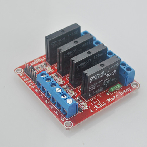5V 4 Channel SSR Solid-State Relay High Level Trigger 2A 240V 5V 4 Channel SSR Solid-State Relay High Level Trigger 2A 240V