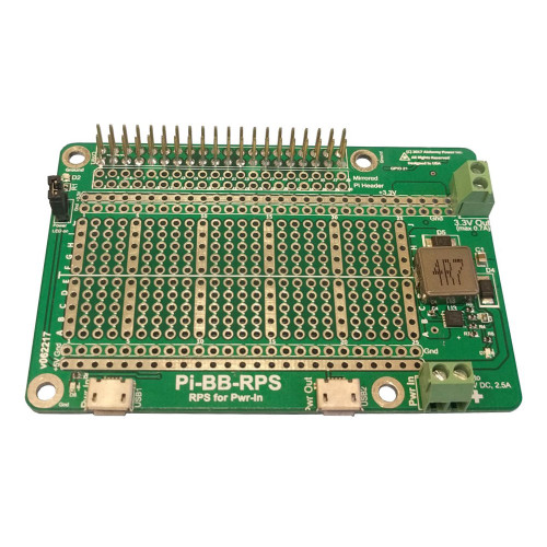 Pi-BB-RPS, Bread Board With Redundant Power for Pi Pi-BB-RPS, Bread Board With Redundant Power for Pi