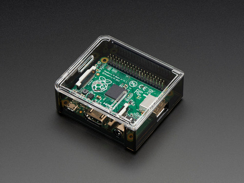 Adafruit Raspberry Pi A+ Case – Smoke Base w/ Clear Top Adafruit Raspberry Pi A+ Case – Smoke Base w/ Clear Top
