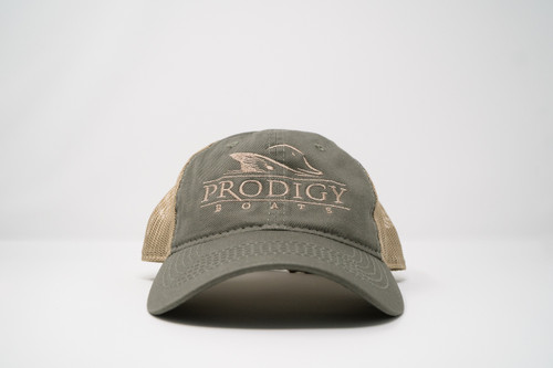 Prodigy Unstructured Mesh Hat - Olive/Tan Prodigy Unstructured Mesh Hat - Olive/Tan