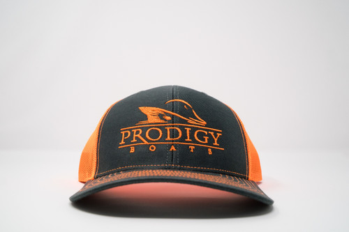 Prodigy Snapback - Charcoal/Neon Orange Prodigy Snapback - Charcoal/Neon Orange