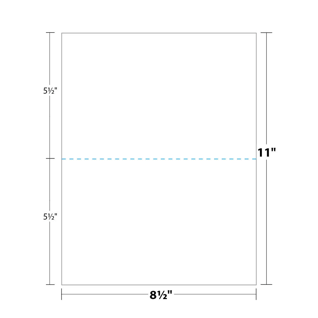 paper perforated in half pf508886 blanks usa half sheet dimensions