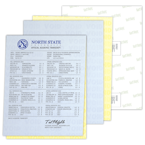 Security Paper sample and sheet.