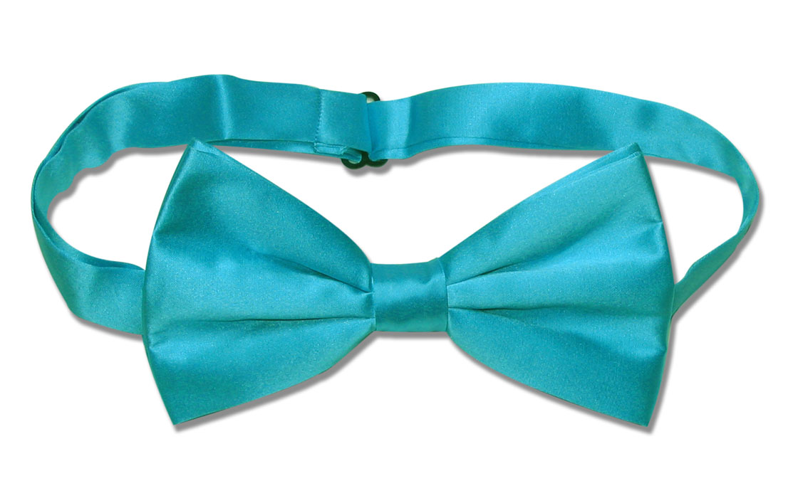 Turquoise Aqua Blue Color Mens BowTie Mens Silk Pre Tied Bow Tie