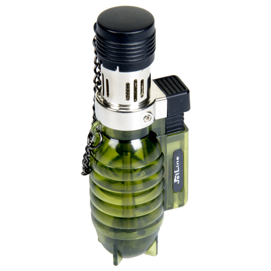 JetLine Grenade Green Table Lighter