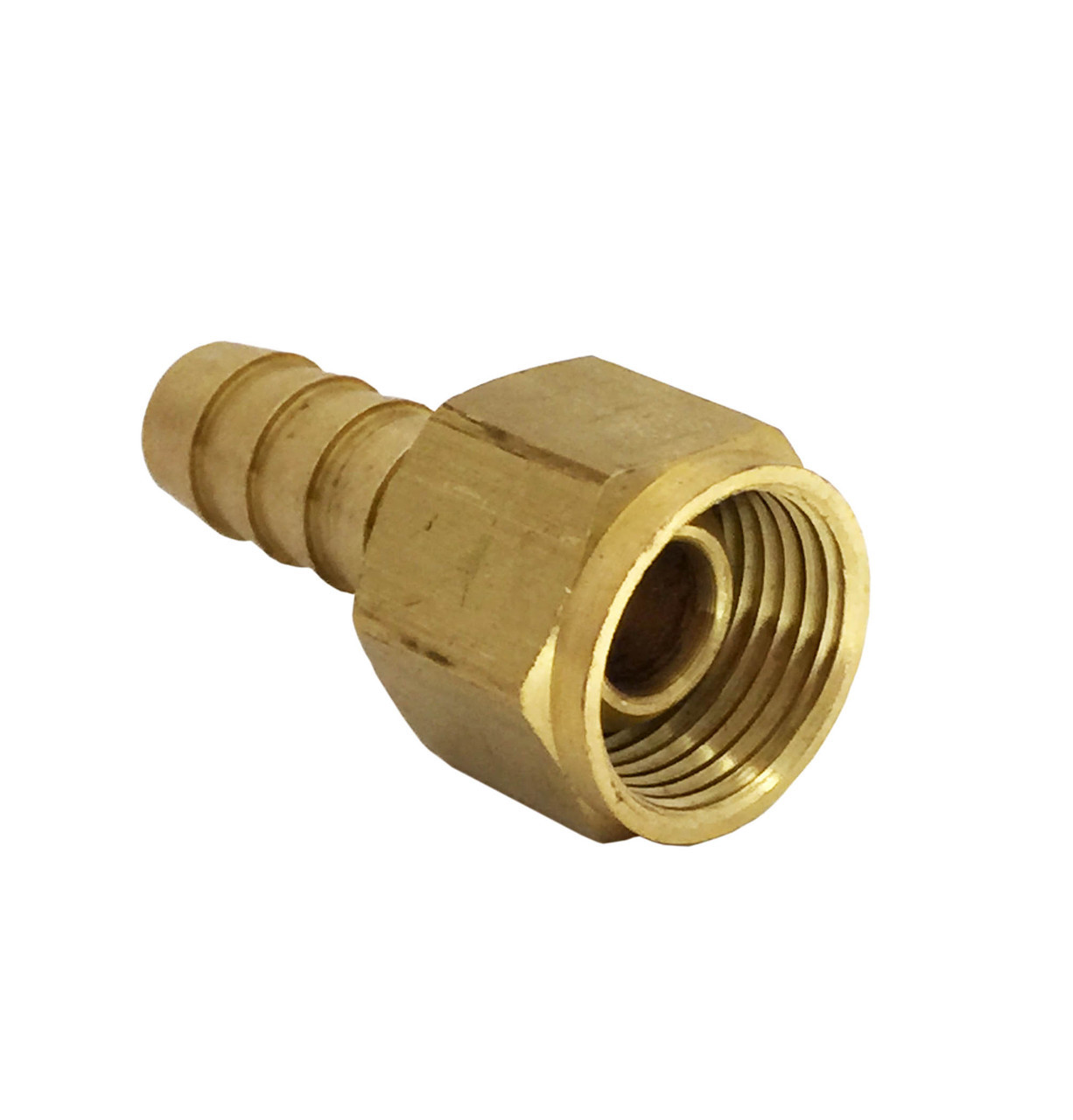 3/8" Female Pipe Thread Swivel x 3/8" Hose Barb propanegear