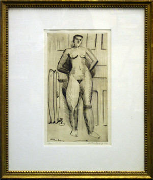 STANDING NUDE BY MILTON AVERY
