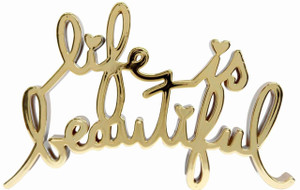 LIFE IS BEAUTIFUL - HARD CANDY (GOLD) BY MR. BRAINWASH
