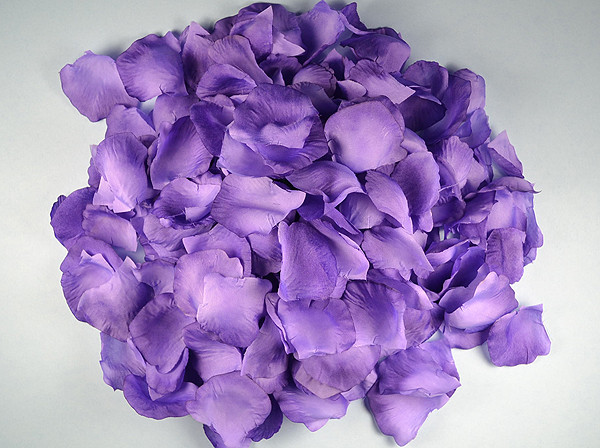Purple Wedding Silk Rose Flower Petals 12 Packs CB Flowers & Crafts
