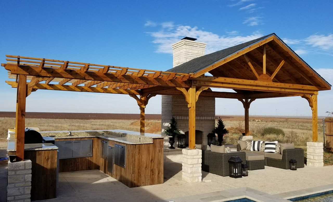 Red Cedar Patio Cover Kits | Cedar Pavilion Kits | Pre-made Red Cedar Patio Cover Kits | Cedar Pavilion Kits | Pre-made on 10X20 Patio Ideas id=84213