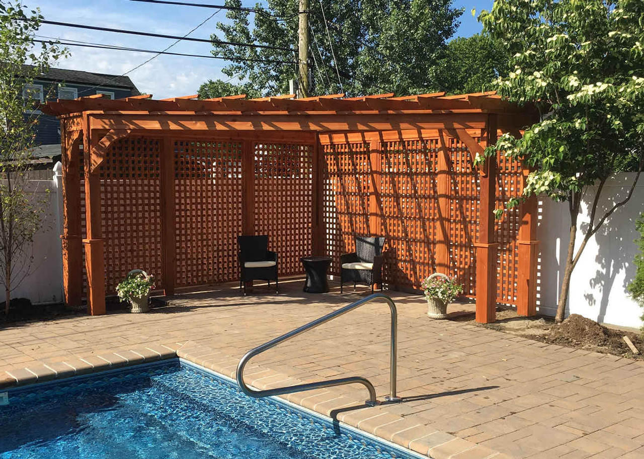 Triangle Pergola Kits Western Red Cedar Nationwide Shipping