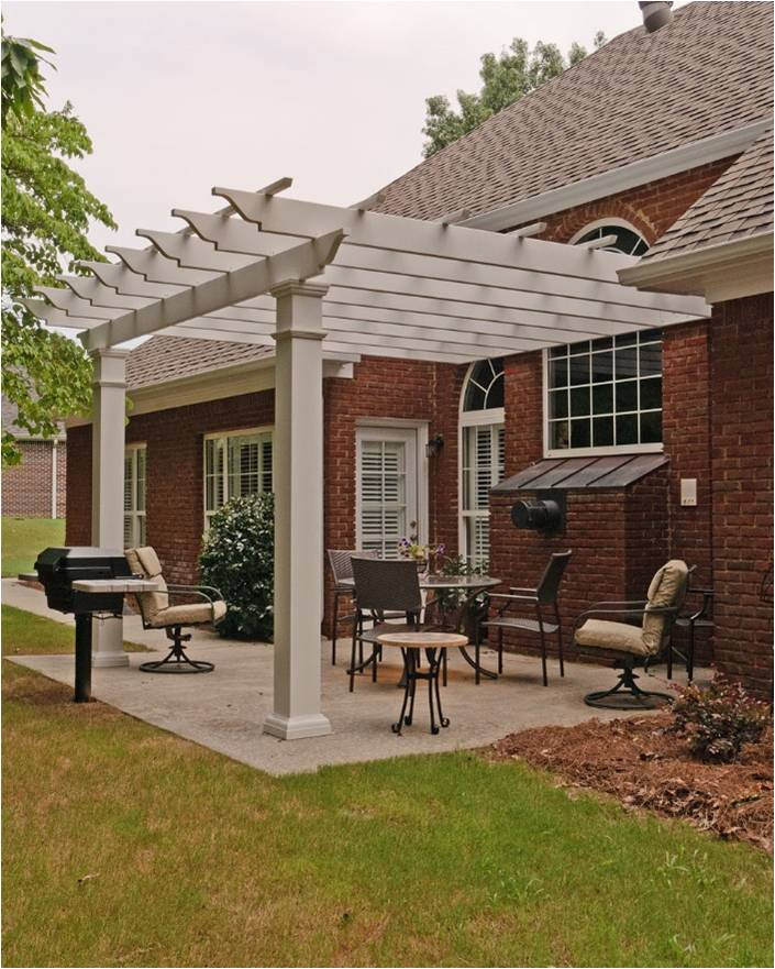 Fiberglass Composite Pergola Kit Wall mounted & Attached