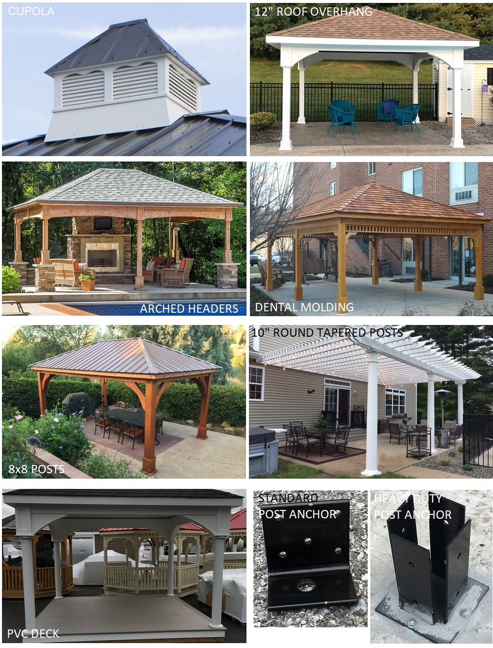 Patio cover and pavilion options