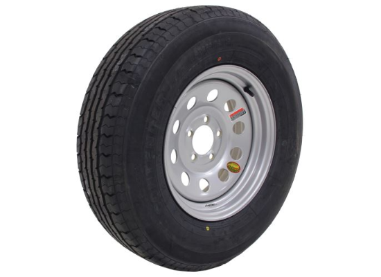 ST225/75R15 10Ply Contender Radial Tire on Silver Mod Wheel 5x5