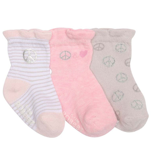 Robeez Peace and Love Socks, 3-Pack Robeez Peace and Love Socks, 3-Pack