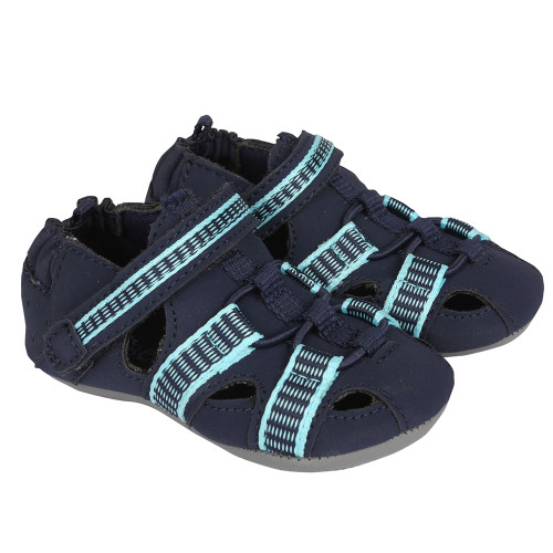 Robeez Beach Break Navy Mini Shoez - Angle Robeez Beach Break Navy Mini Shoez - Angle