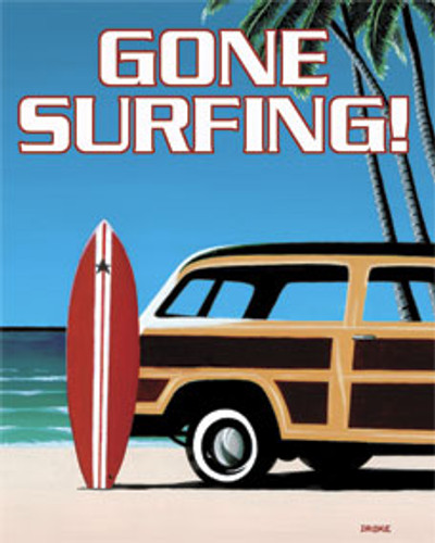 Gone Surfing! Metal Sign (orig. $10.99)