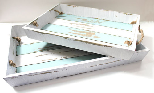 Wood Trays - Set of 2