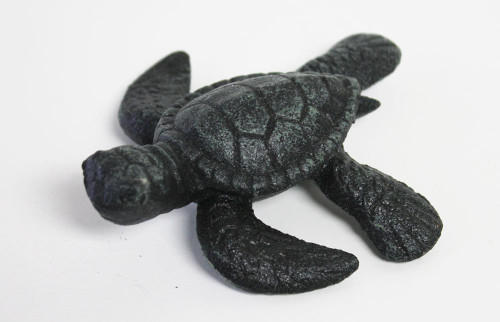 Green Iron Sea Turtle Figure