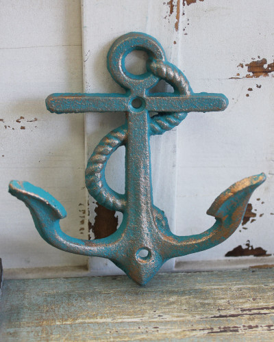 Blue & Gold Anchor Hook