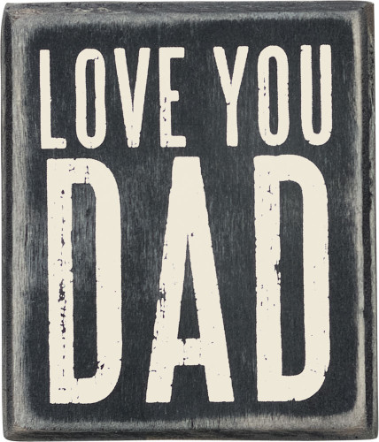 Love You Dad Box Sign