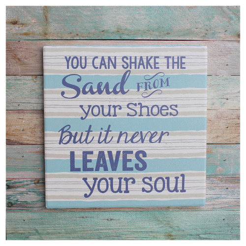 Please Remove Your Shoes Metal Sign - Coastal Beach Wall Decor ...
