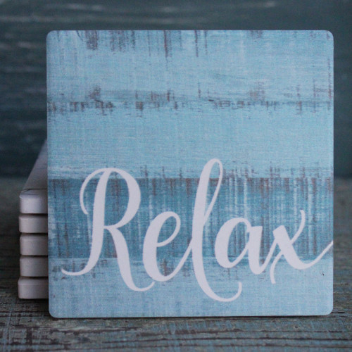 Relax Blue Coaster