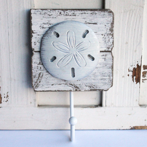 White Sand Dollar Wall Hook