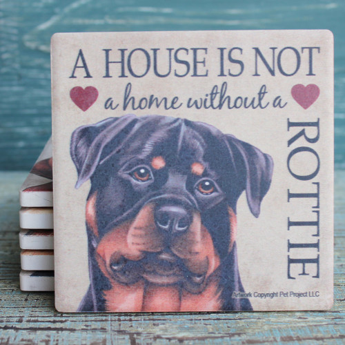 Rottie Dog Coaster