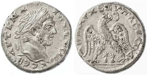 Akko-Ptolemais, Caracalla AR Tetradrachm Akko-Ptolemais, Caracalla AR Tetradrachm