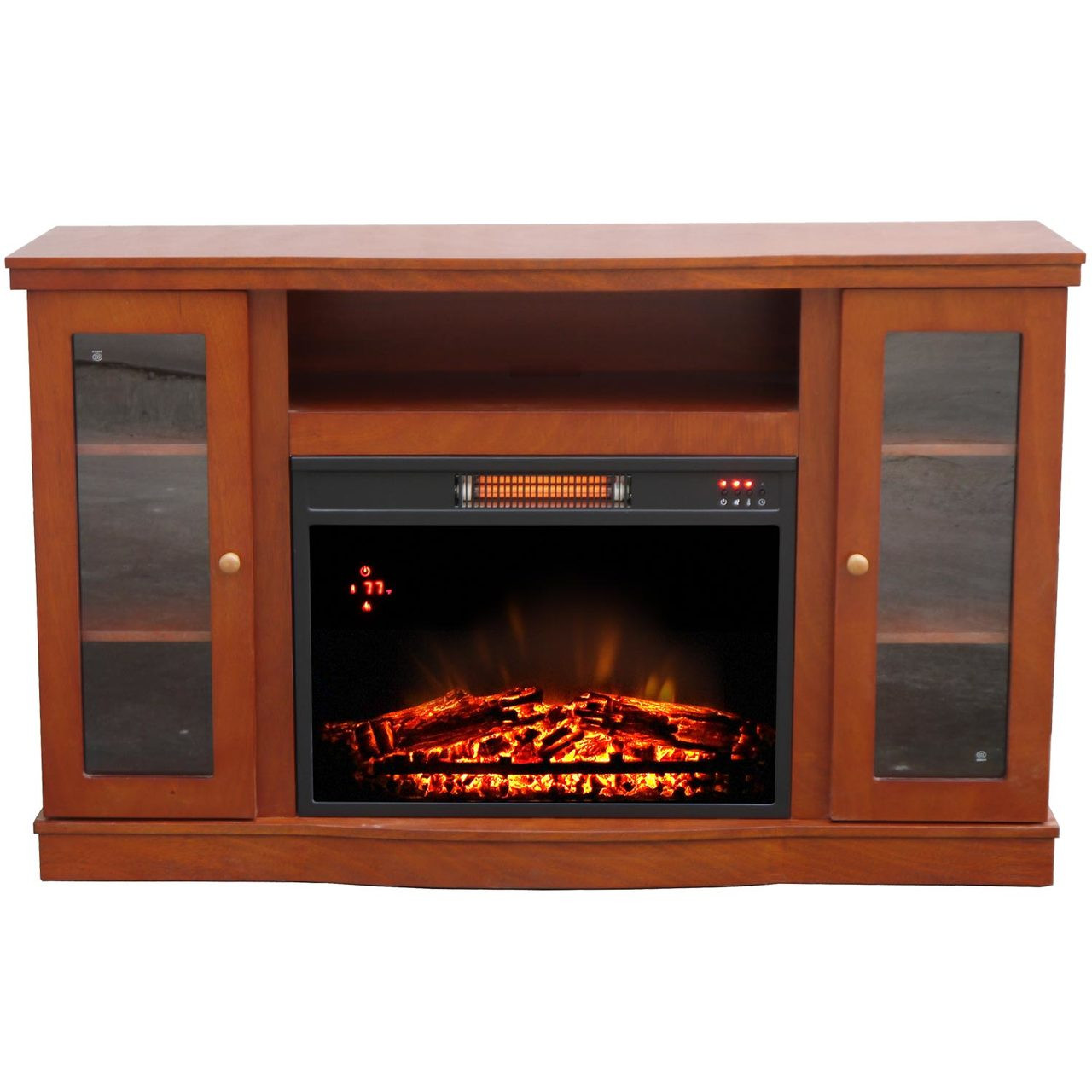 Comfort Glow QEF7530RKD Abington Media Center with Infrared Quartz Electric Fireplace - World Marketing of America Inc.