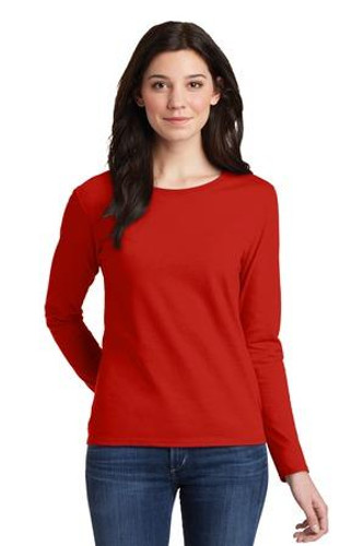 Ladies Heavy Cotton 100% Cotton Long Sleeve T-Shirt