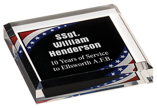 Stars & Stripes Acrylic Paperweight