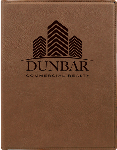 Dark Brown Leatherette Portfolio