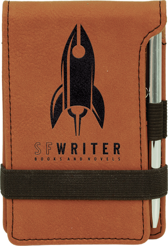 Rawhide Leatherette Mini Notepad & Pen