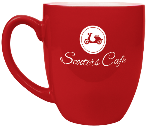 Red Ceramic Bistro Mug