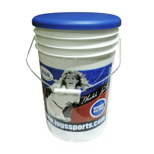 Bucket of JUGS LeatherLast™ Softballs Bucket of JUGS LeatherLast™ Softballs