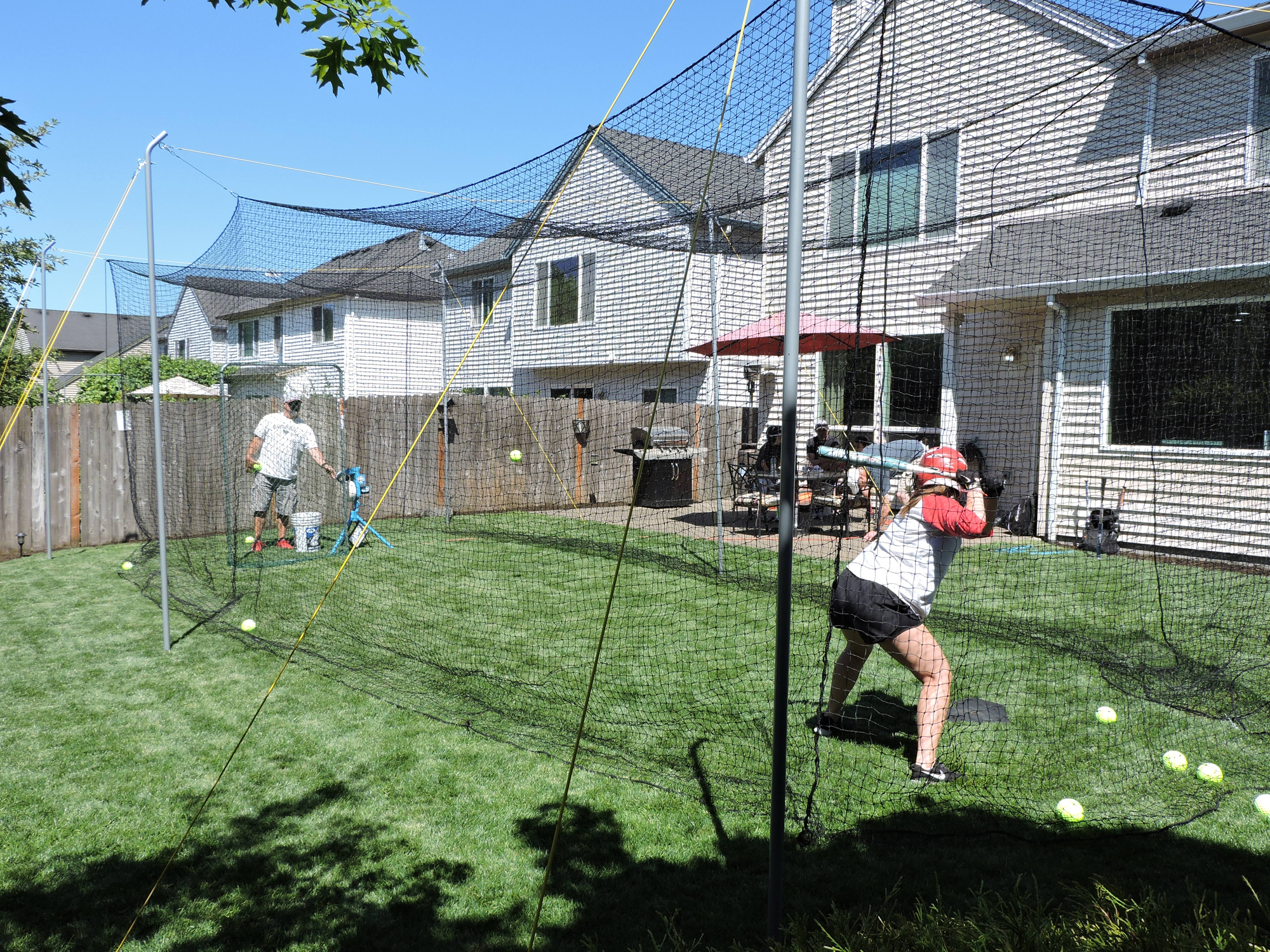 Hit at Home® Backyard Batting Cage - Jugs Sports