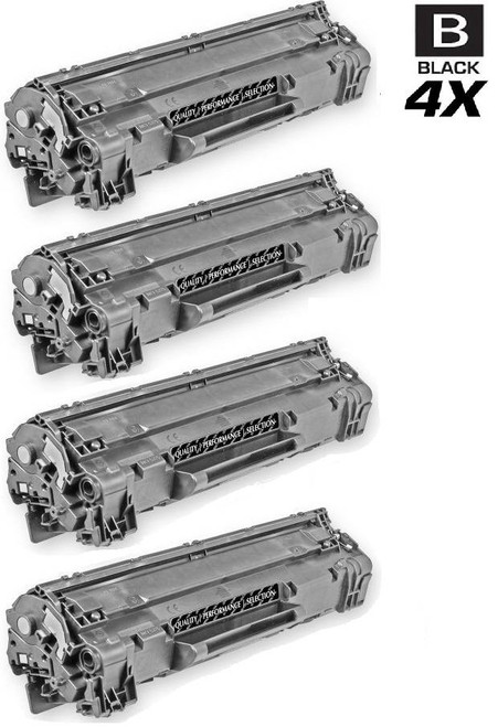CS Compatible Replacement for HP CE285A Premium Quality Toner Cartridge Black 4 Pack/ HP 85A CS Compatible Replacement for HP CE285A Premium Quality Toner Cartridge Black 4 Pack/ HP 85A