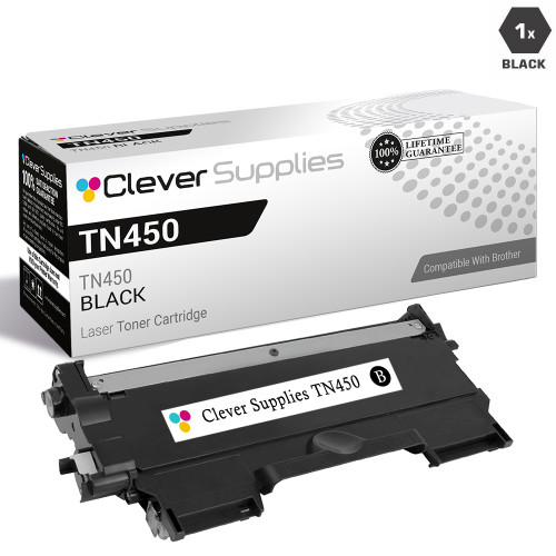 Compatible Premium Brother TN450 Toner Cartridge Black High Yield Compatible Premium Brother TN450 Toner Cartridge Black High Yield