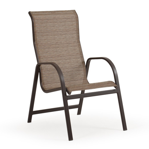 Leaders - Outdoor Patio Furniture Outer Banks High Back Sling Dining Chair - Leaders - Outdoor Patio Furniture