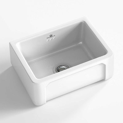 Chambord Henri I White Ceramic Kitchen Sink Sinks