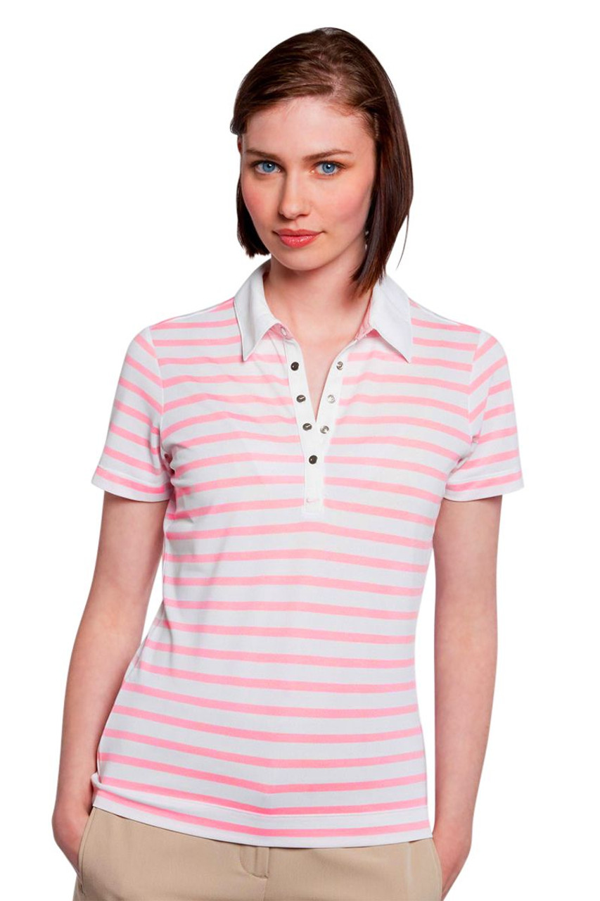 ralph lauren ladies pink striped shirt 