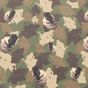 Tactical Response Thinking Man Camo with Fist Logo Kydex Color