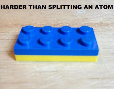 Lego Harder than splitting an atom