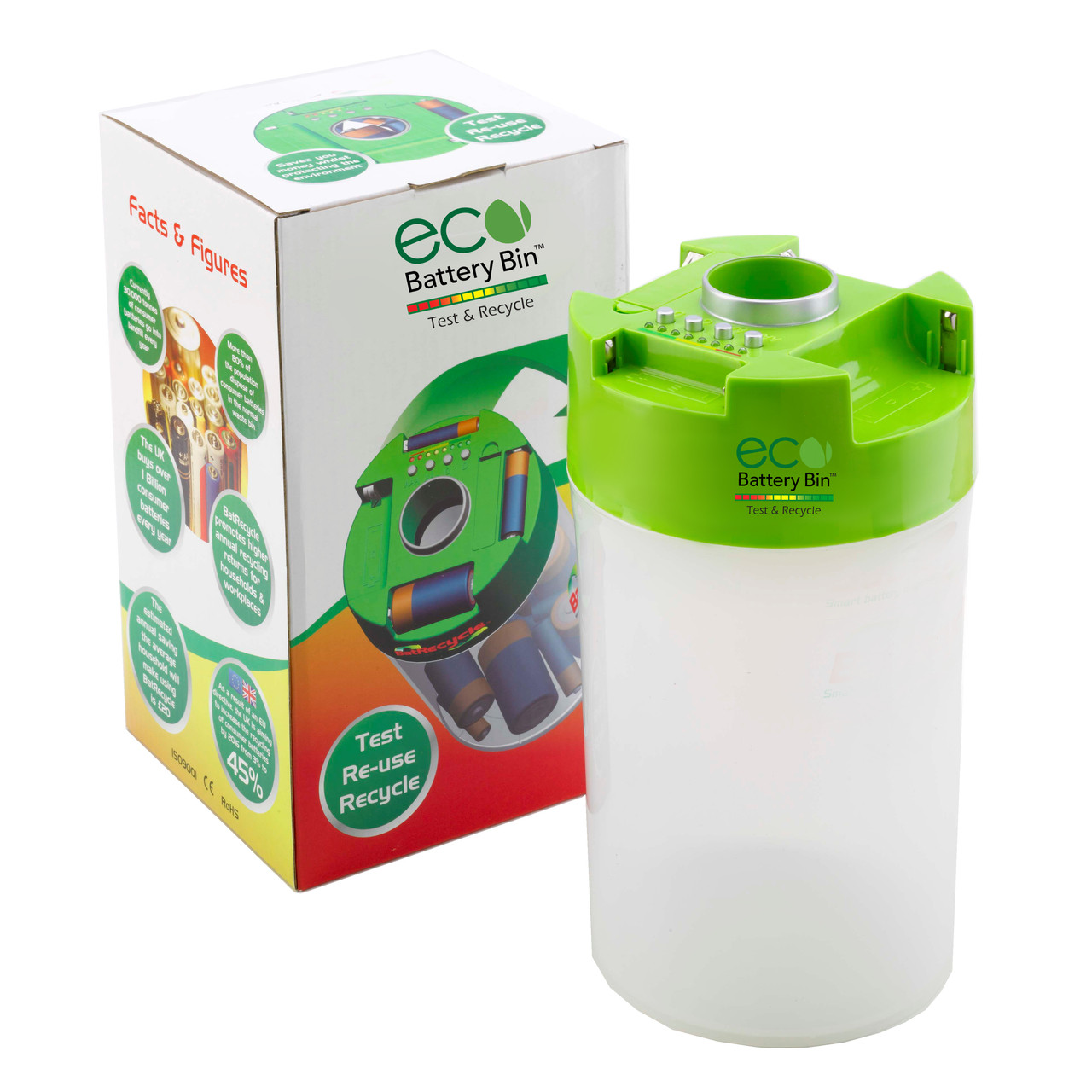 ECO Battery Bin front view