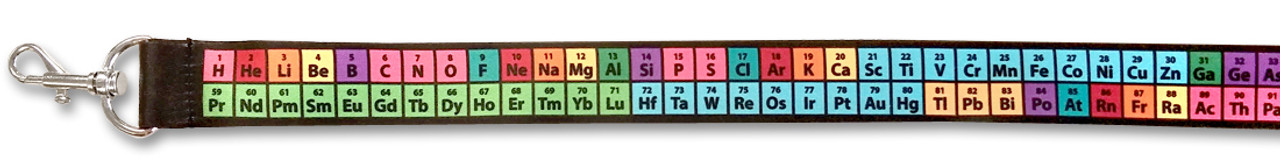 periodic table of elements lanyard